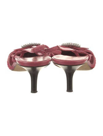 Diane von Furstenberg Tweed Printed Slingback Pumps