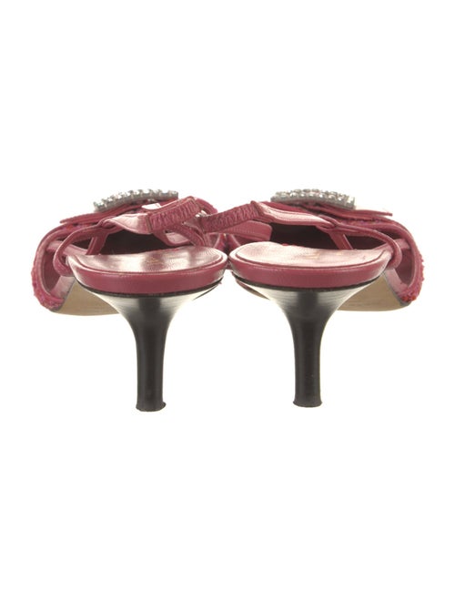 Diane von Furstenberg Tweed Printed Slingback Pumps