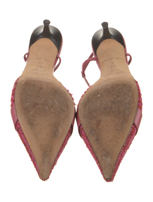 Diane von Furstenberg Tweed Printed Slingback Pumps