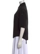 Diane von Furstenberg Three-Quarter Sleeve Button-Up Top