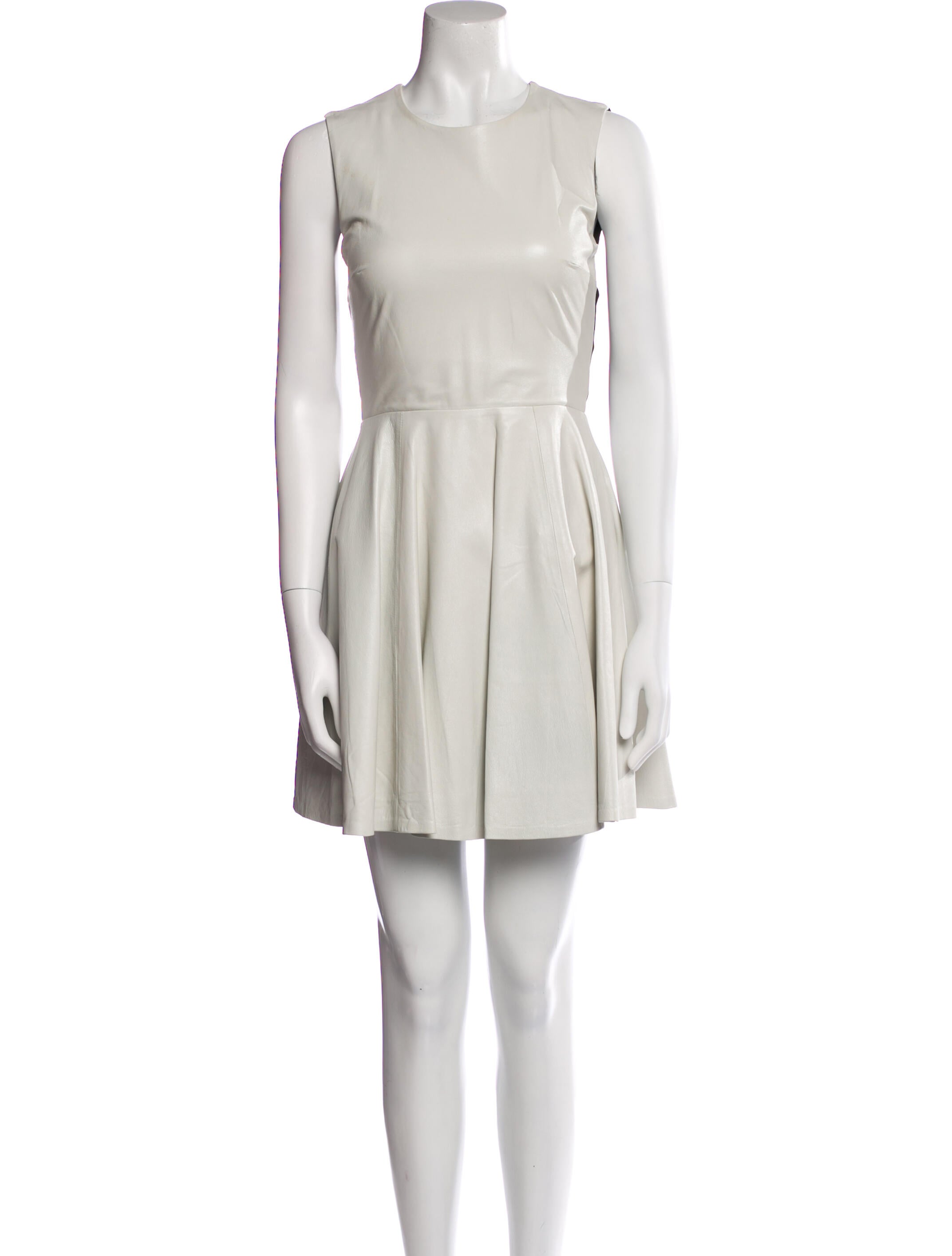 Diane von Furstenberg Leather Mini Dress