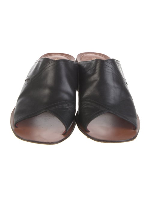 Diane von Furstenberg Leather Slides