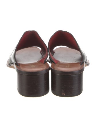 Diane von Furstenberg Leather Slides