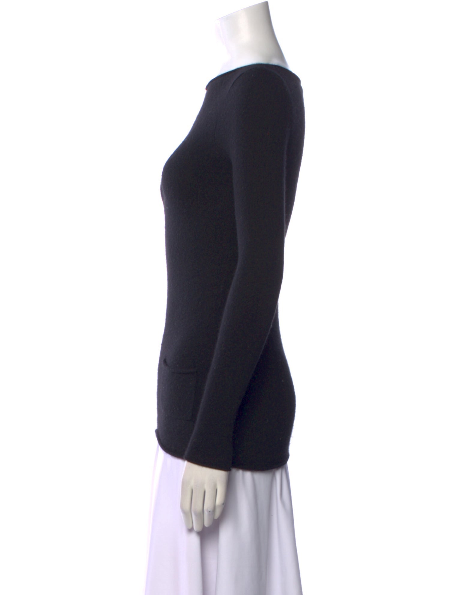 Diane von Furstenberg Cashmere Bateau Neckline Sweater