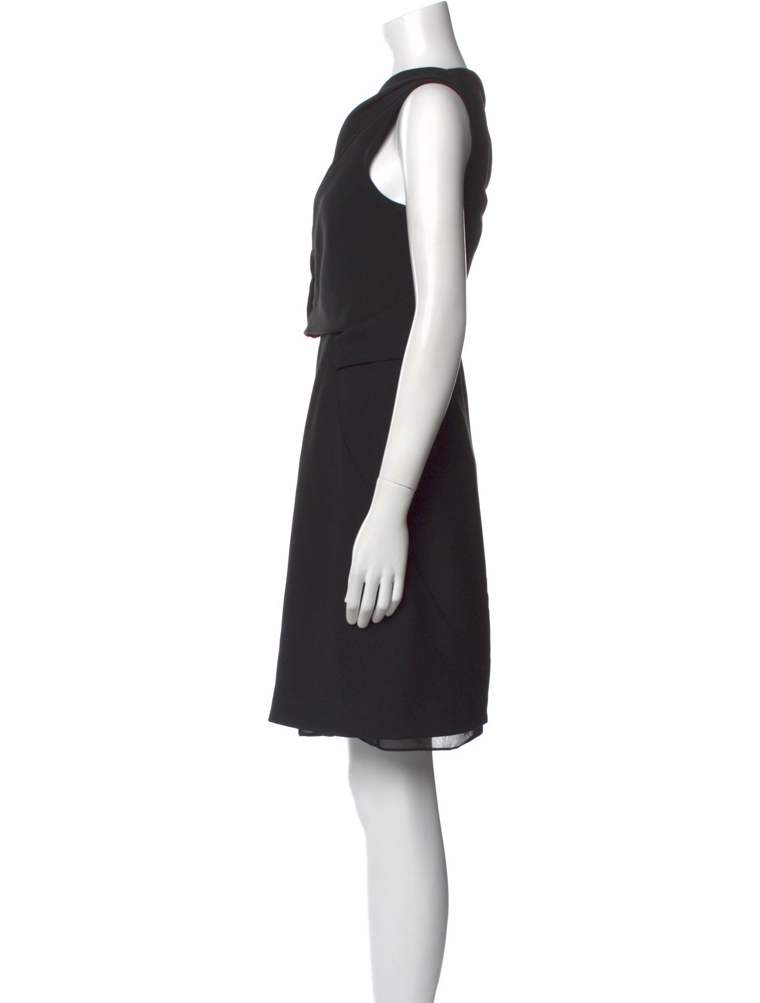 Diane von Furstenberg Cowl Neck Knee-Length Dress