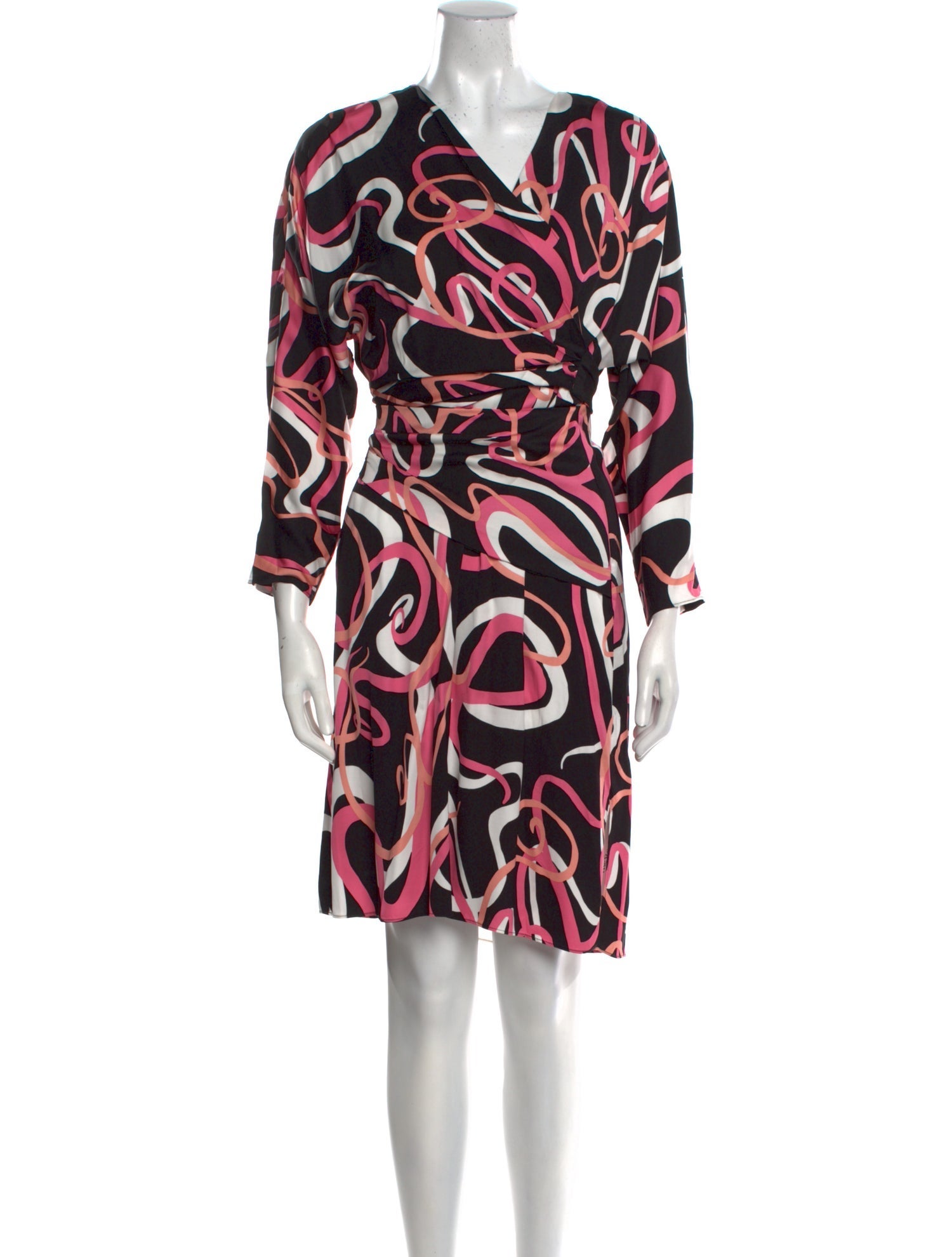 Diane von Furstenberg Printed Knee-Length Dress w/ Tags