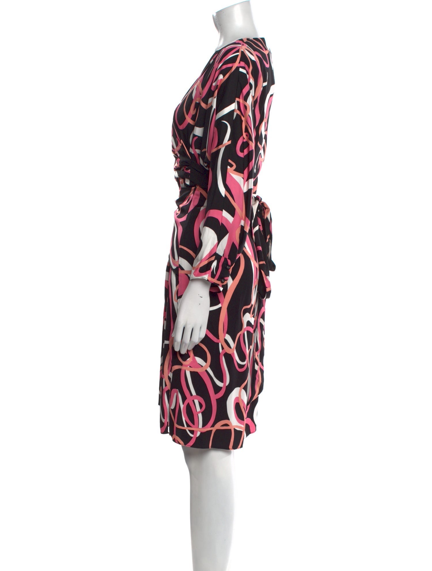 Diane von Furstenberg Printed Knee-Length Dress w/ Tags