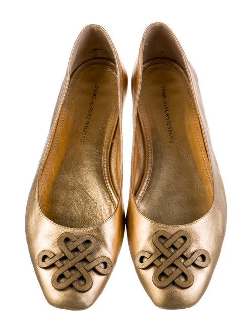 Diane von Furstenberg Leather Ballet Flats