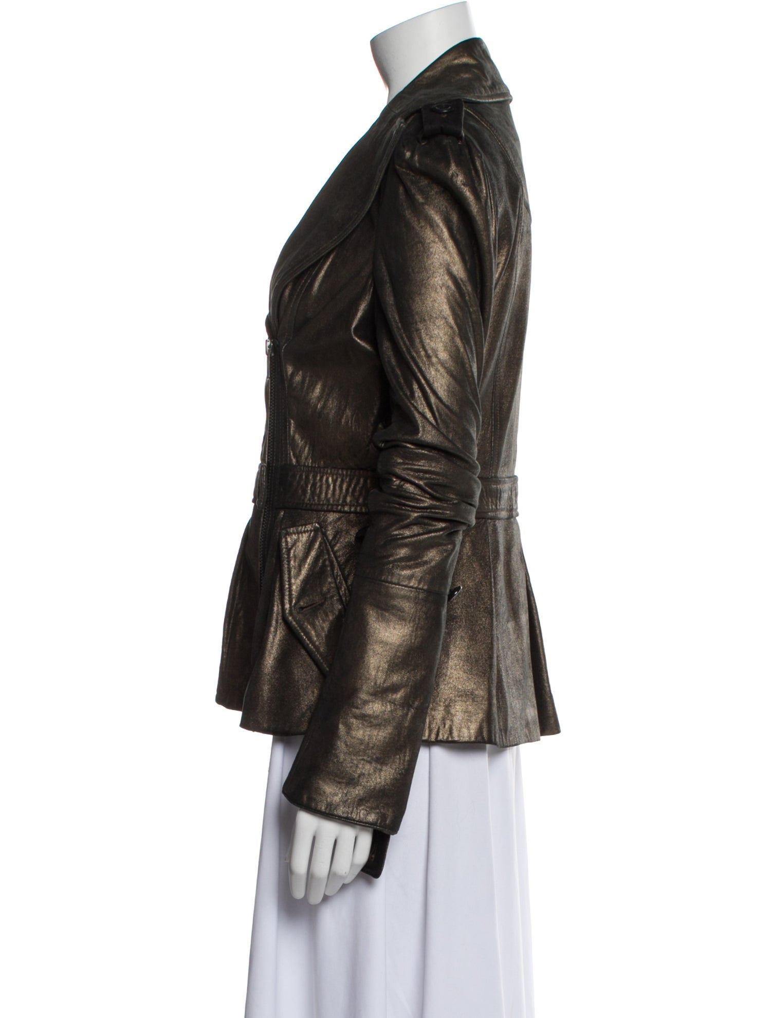 Diane von Furstenberg Leather Biker Jacket
