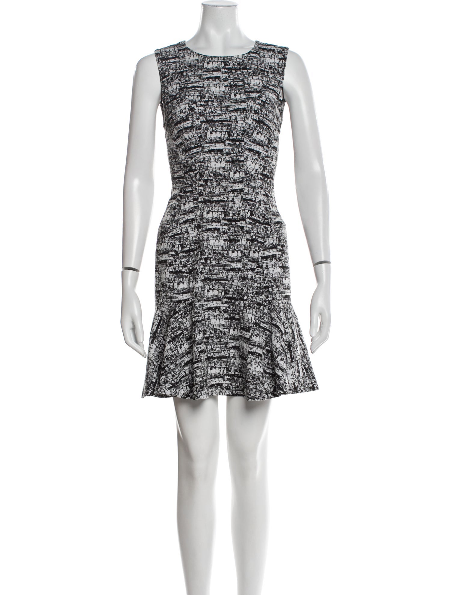 Diane von Furstenberg Printed Mini Dress - Black Dresses, Clothing -  WDI549251 | The RealReal