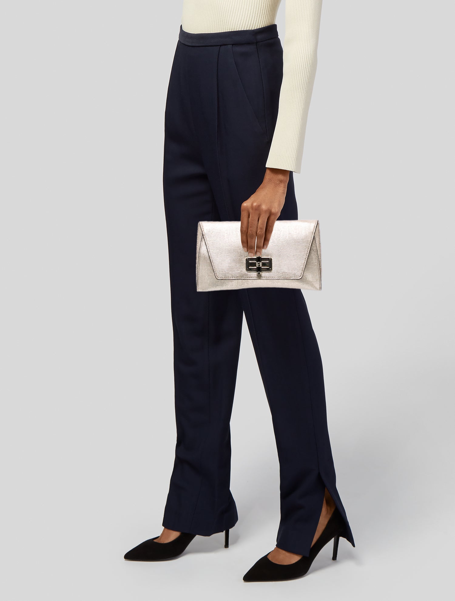 Diane von Furstenberg Leather Clutch