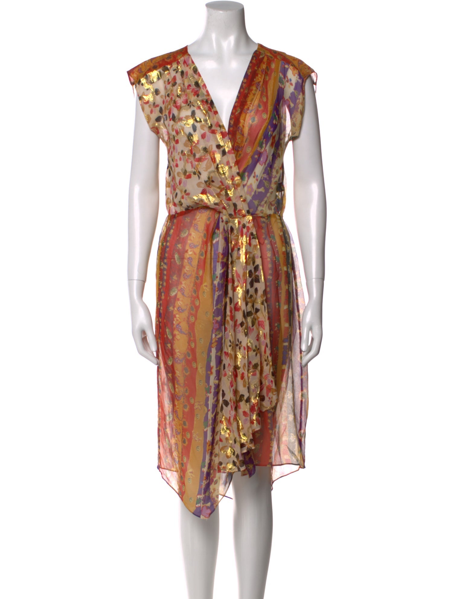 Diane von Furstenberg Silk Knee-Length Dress