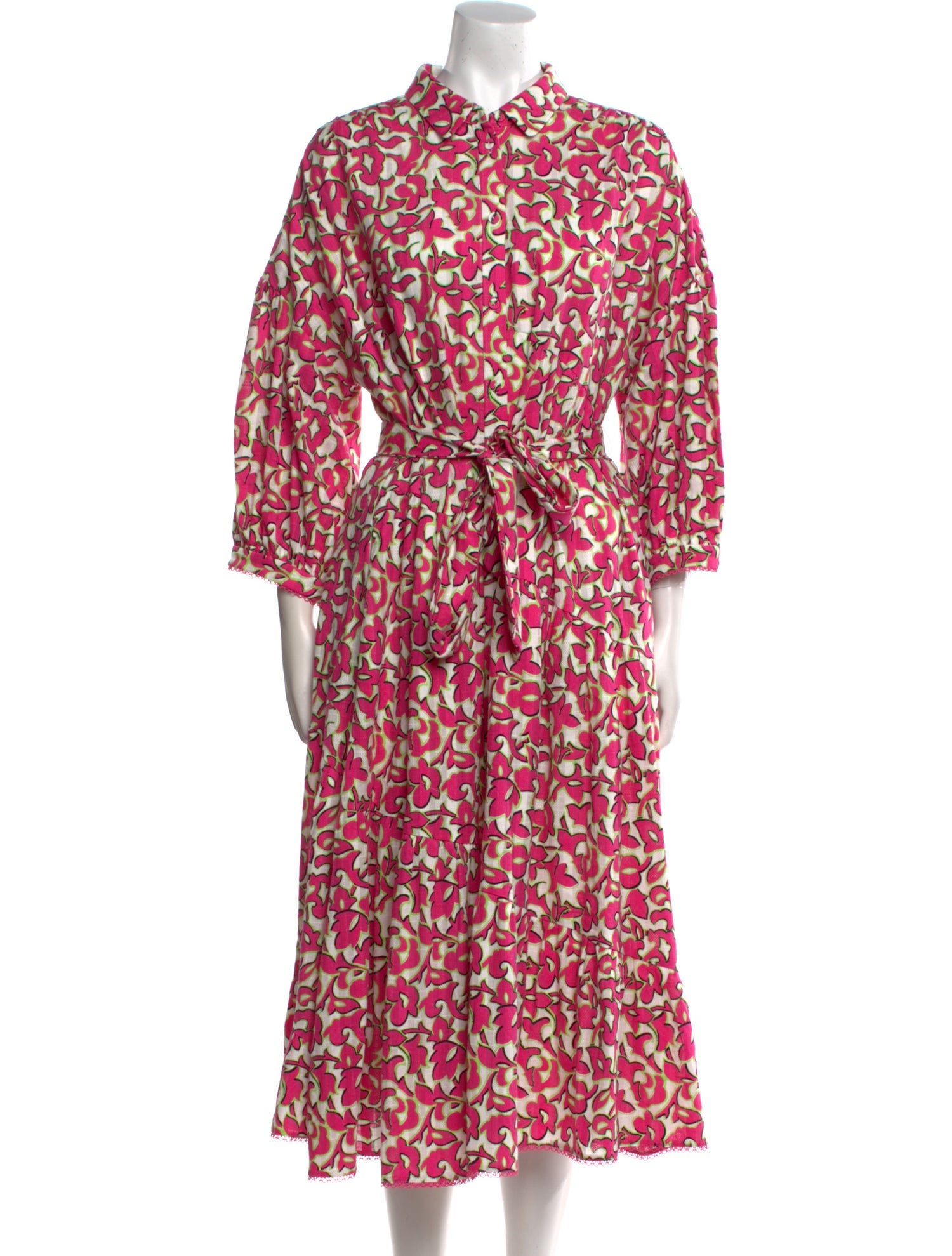 Diane von Furstenberg Printed Midi Length Dress