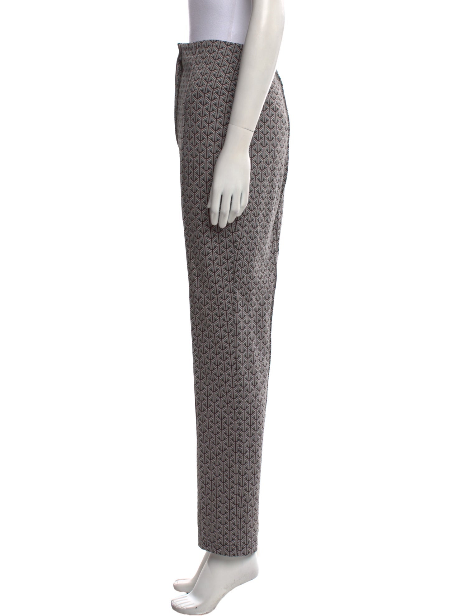 Diane von Furstenberg Printed Straight Leg Pants