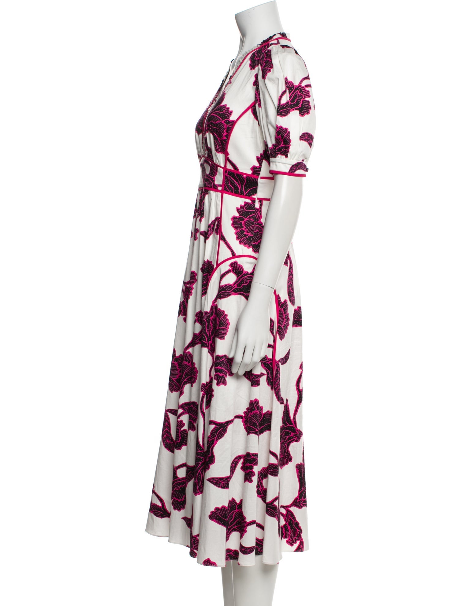 Diane von Furstenberg Floral Print Long Dress