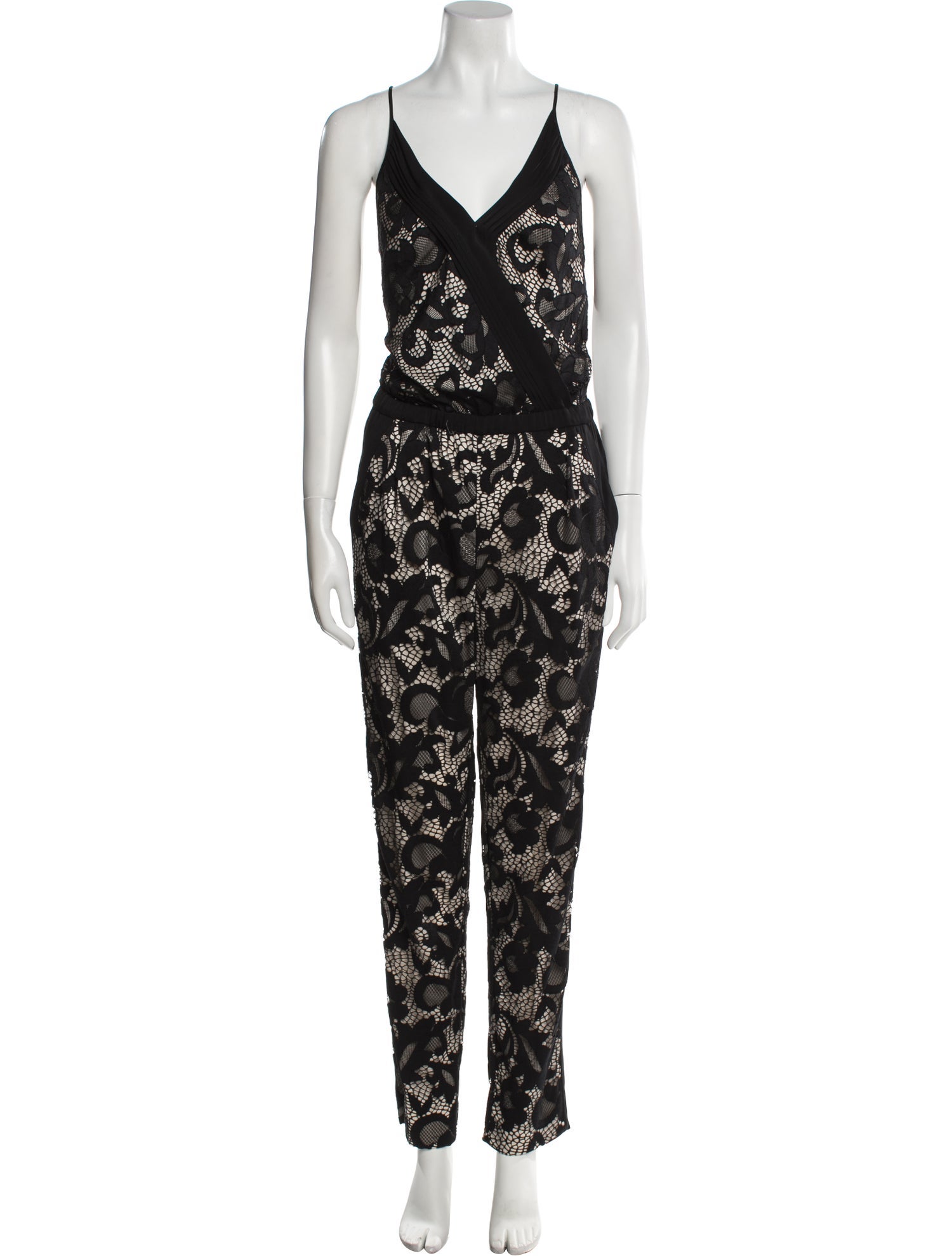 Diane von Furstenberg Nylon Lace Pattern Jumpsuit