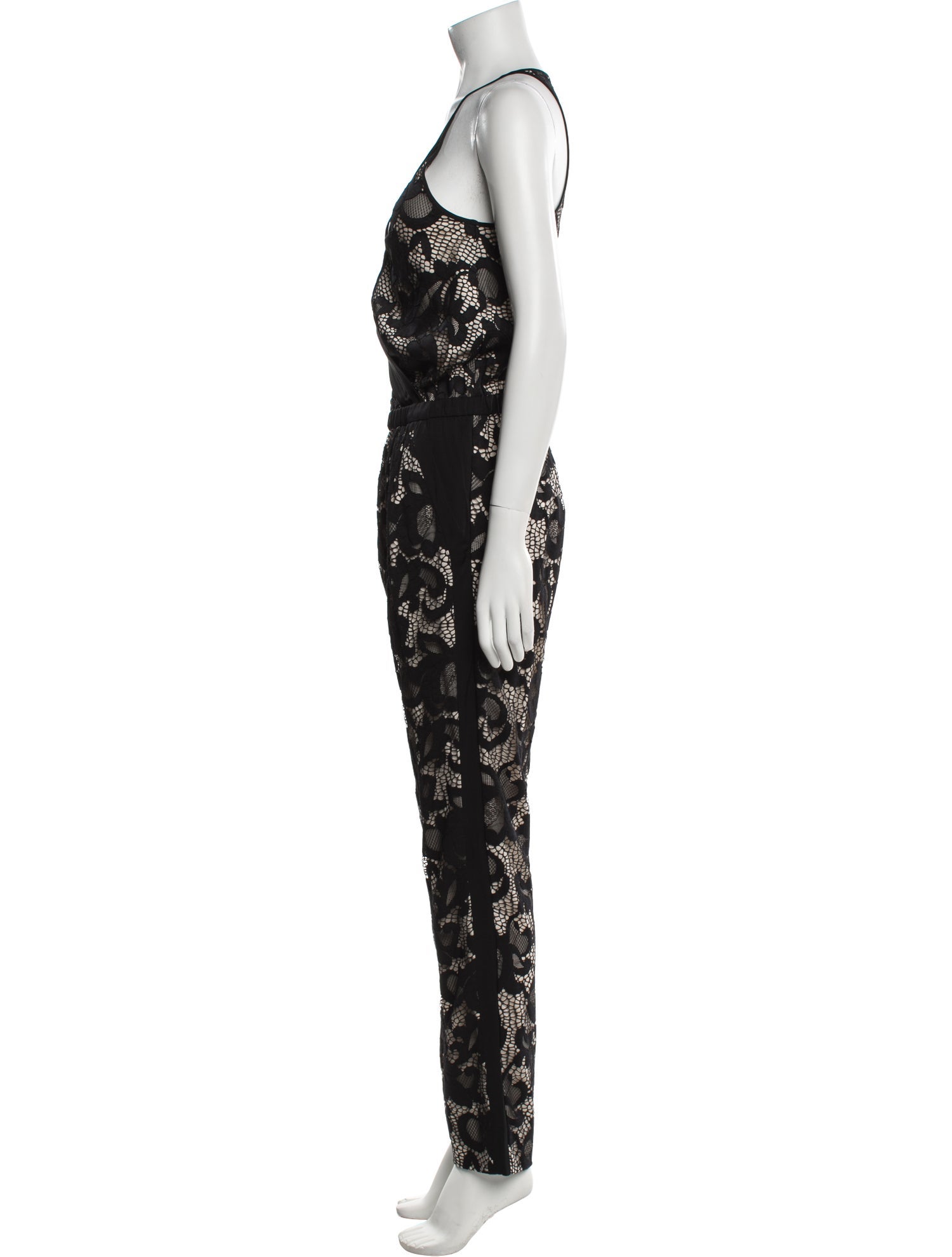 Diane von Furstenberg Nylon Lace Pattern Jumpsuit