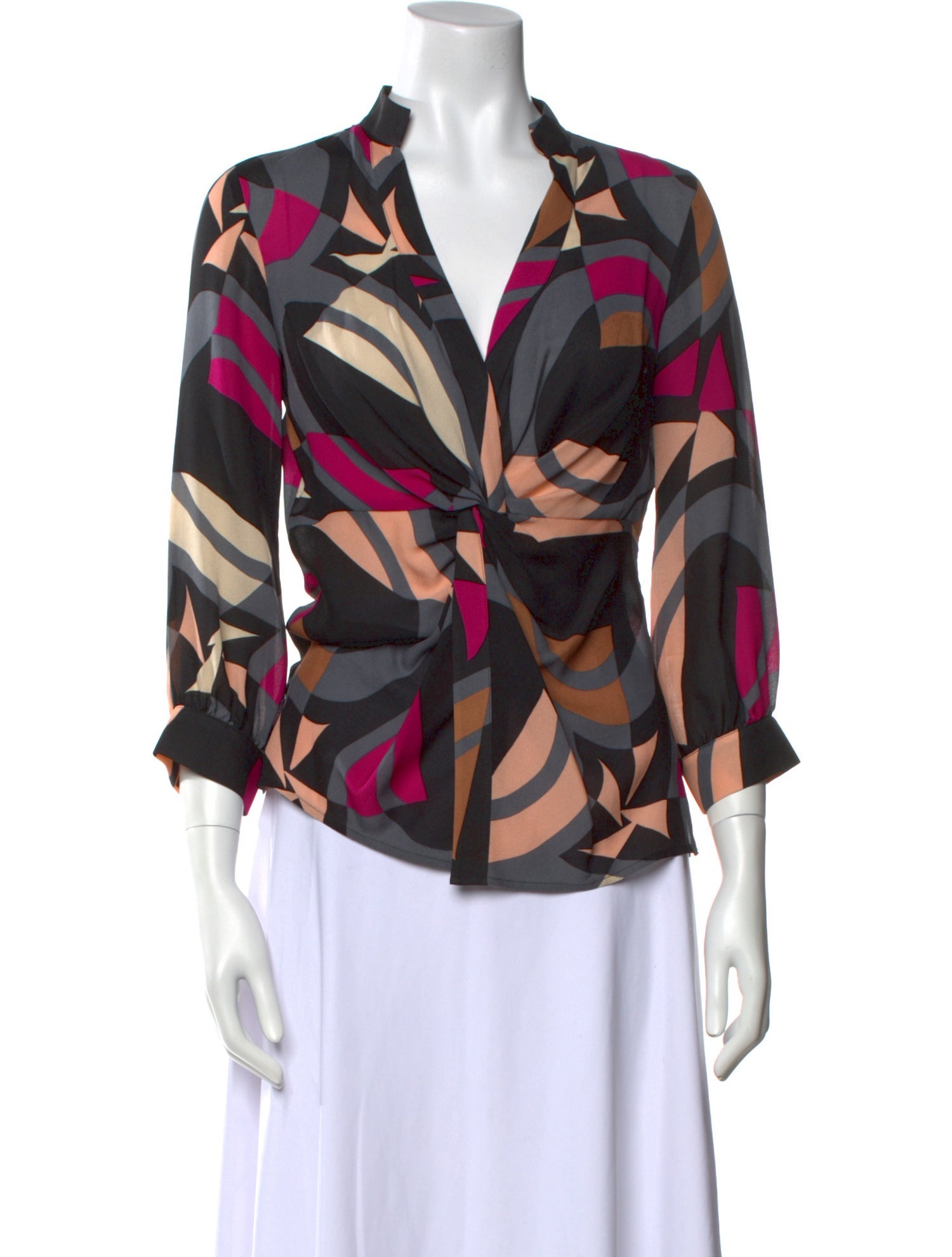 Diane von Furstenberg Silk Printed Blouse