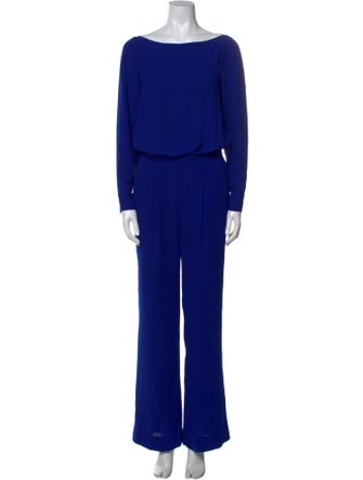 Diane von Furstenberg Bateau Neckline Jumpsuit