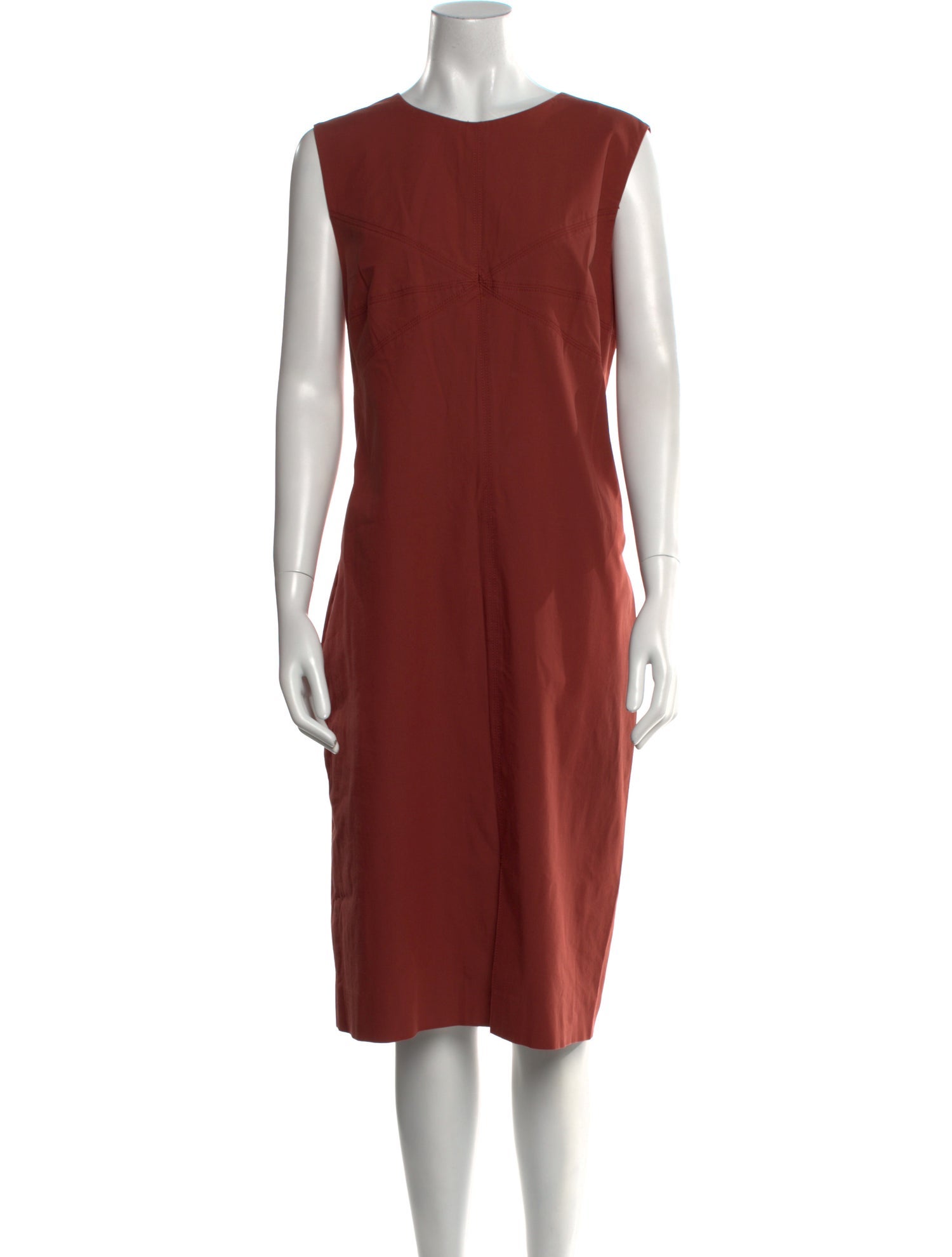 Diane von Furstenberg Crew Neck Midi Length Dress