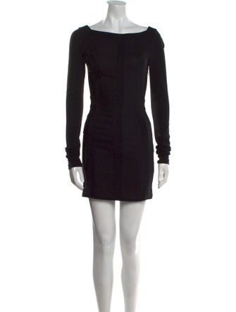Diane von Furstenberg Bateau Neckline Mini Dress