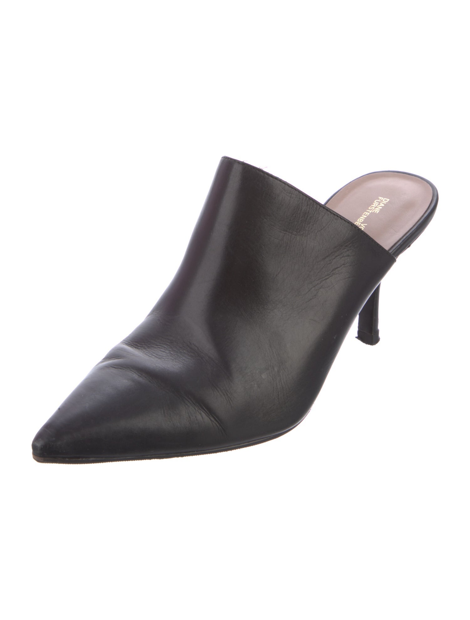Diane von Furstenberg Leather Mules