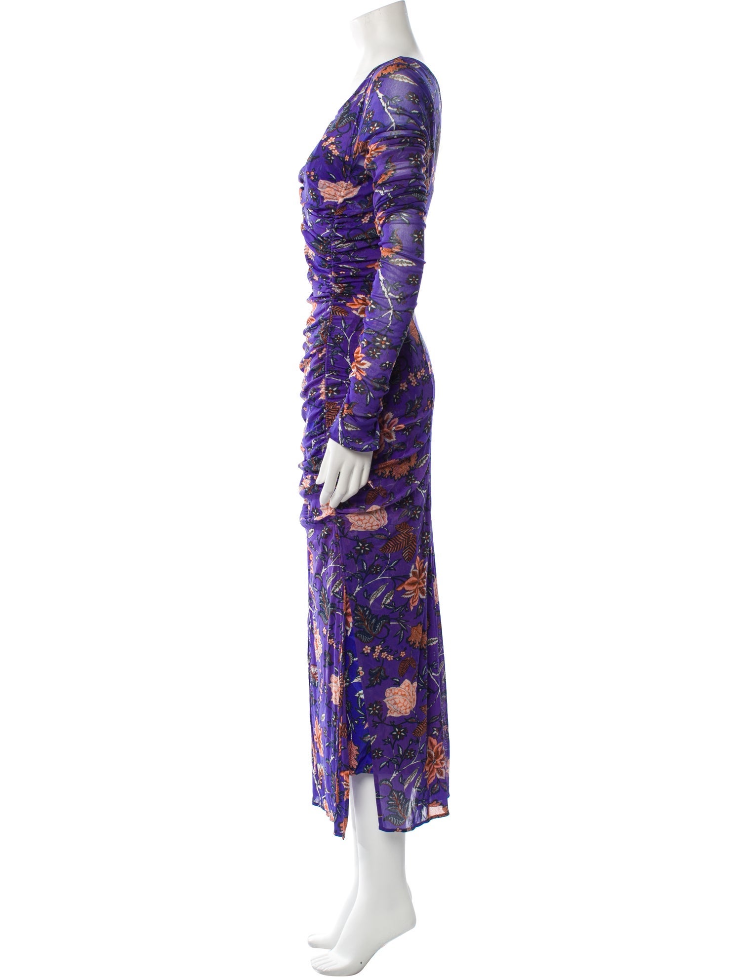 Diane von Furstenberg Floral Print Long Dress