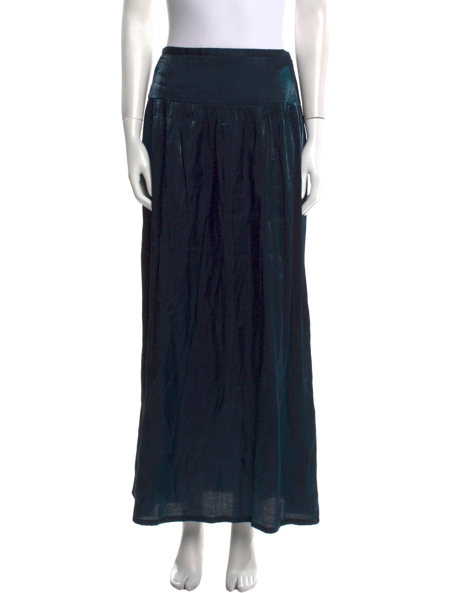 Diane von Furstenberg Pleated Accents Midi Length Skirt