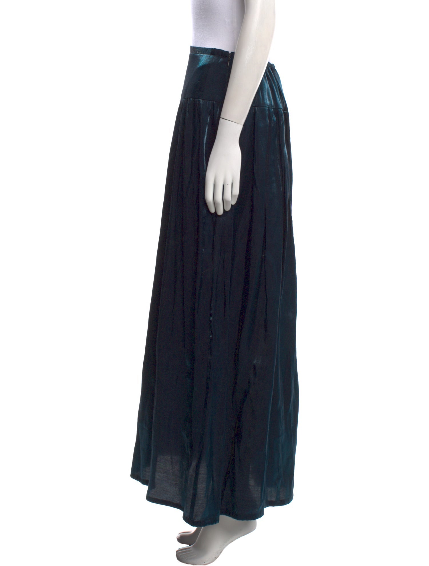 Diane von Furstenberg Pleated Accents Midi Length Skirt