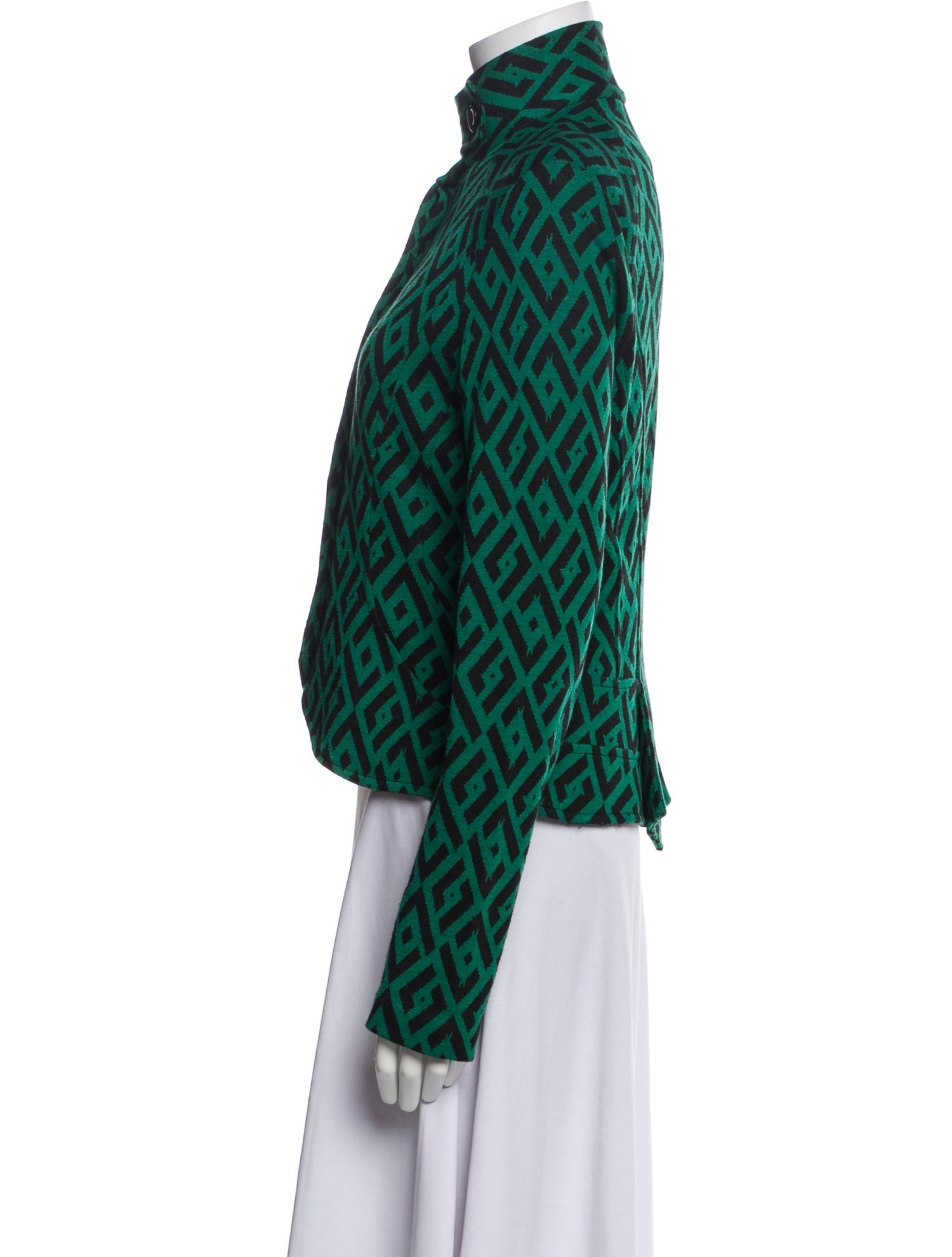 Diane von Furstenberg Wool Printed Evening Jacket