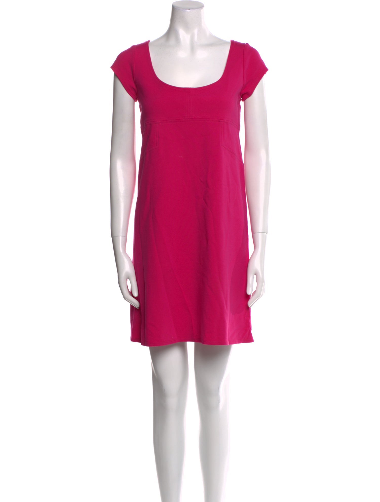 Diane von Furstenberg Scoop Neck Mini Dress