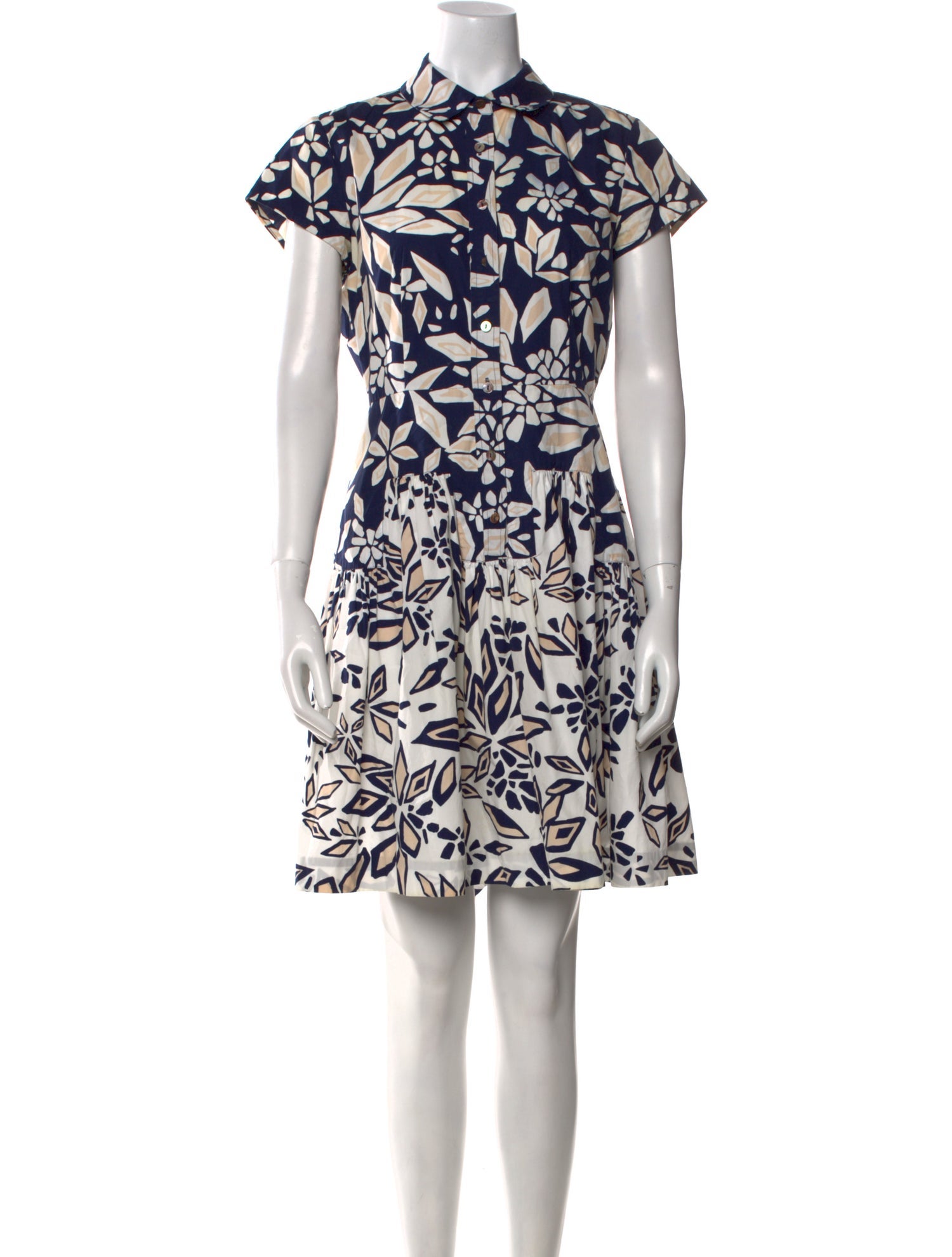 Diane von Furstenberg Floral Print Mini Dress