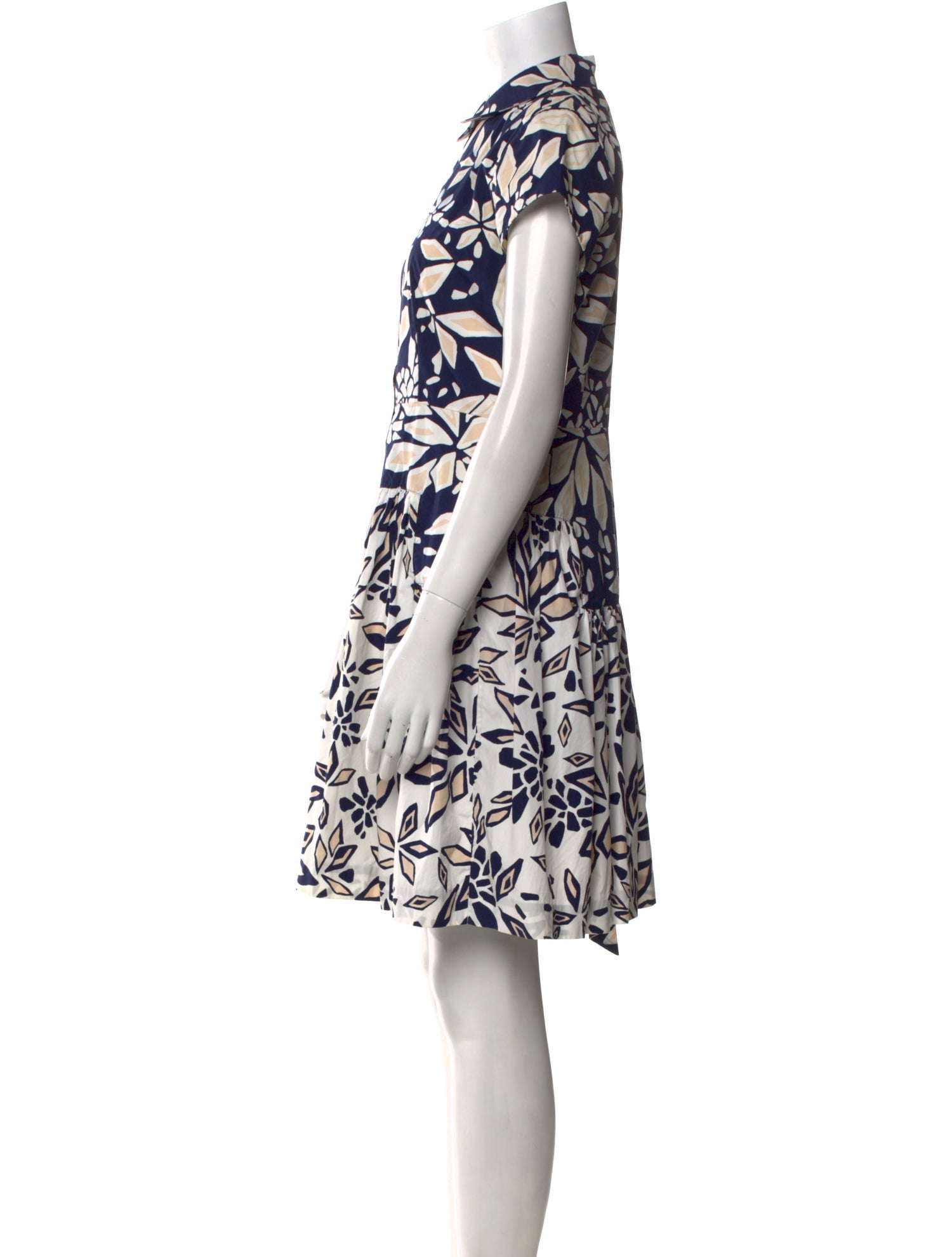 Diane von Furstenberg Floral Print Mini Dress