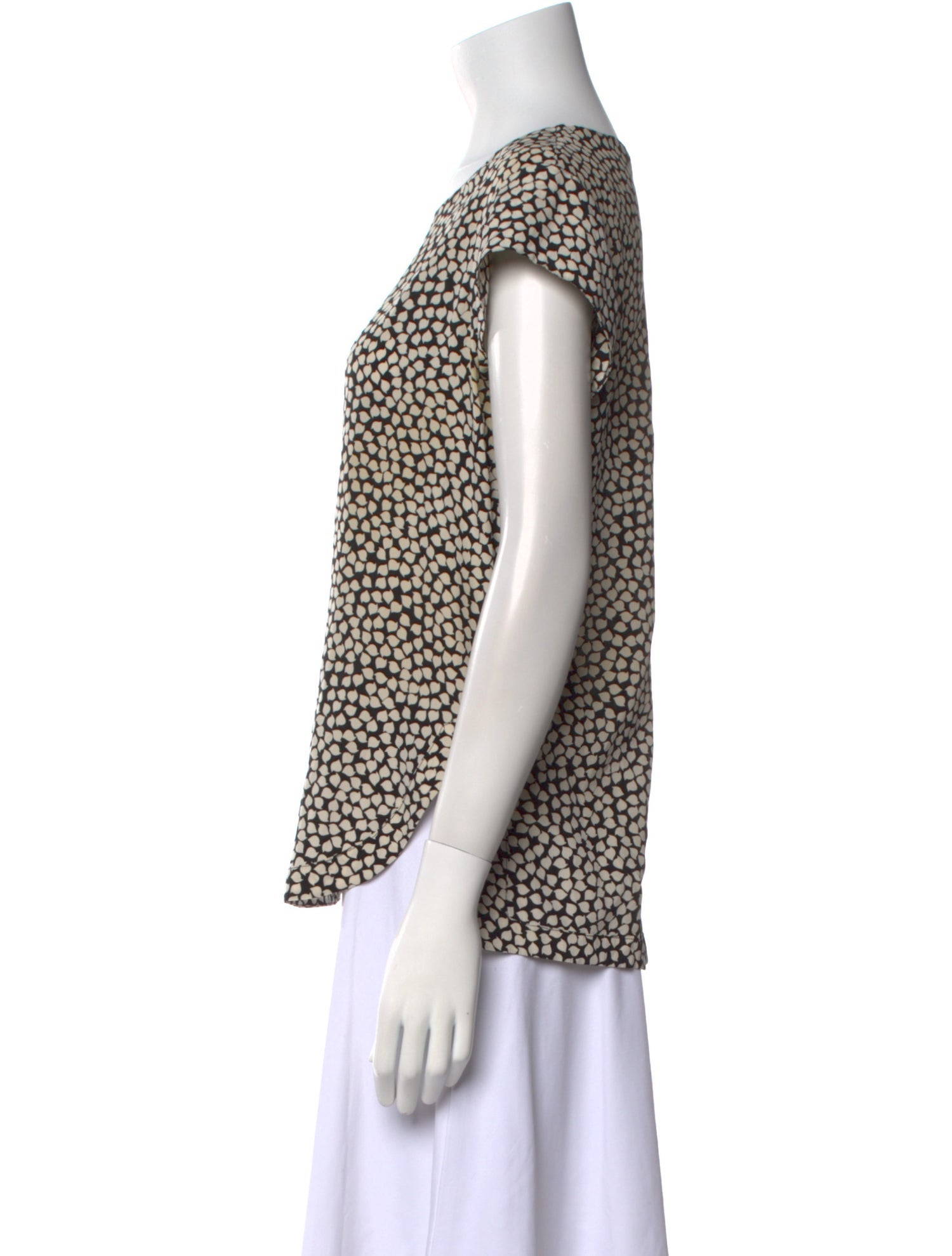 Diane von Furstenberg Silk Animal Print Blouse
