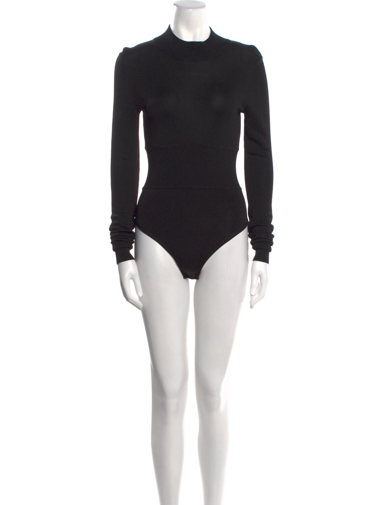 Diane von Furstenberg Mock Neck Long Sleeve Bodysuit