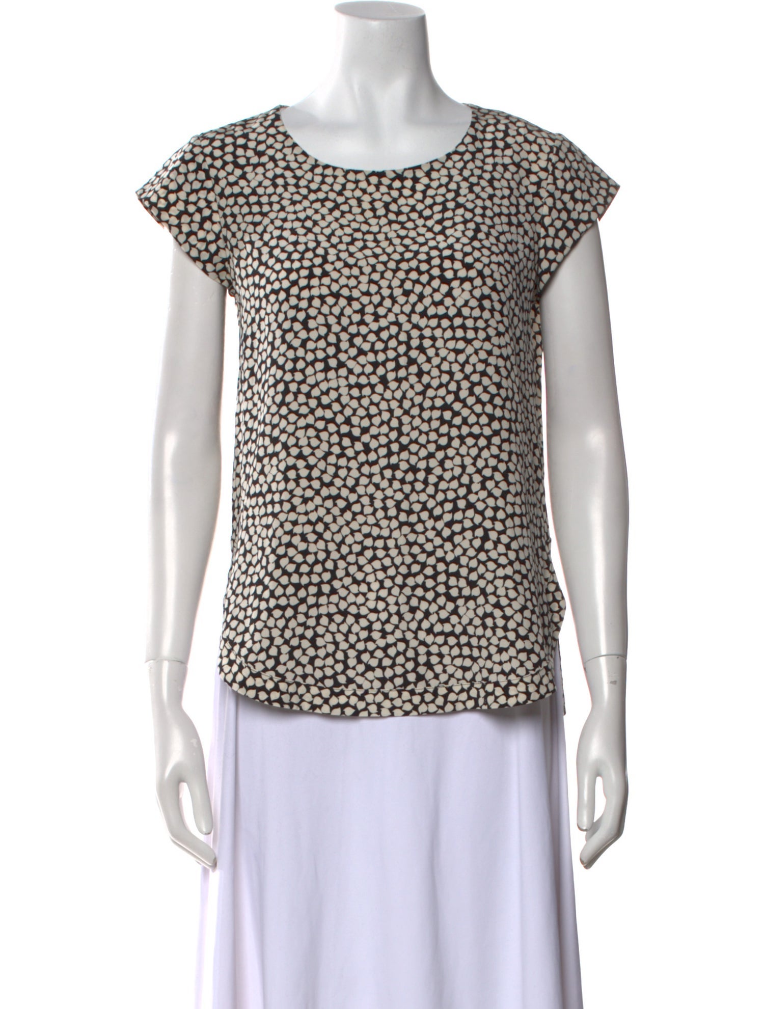Diane von Furstenberg Silk Animal Print Top