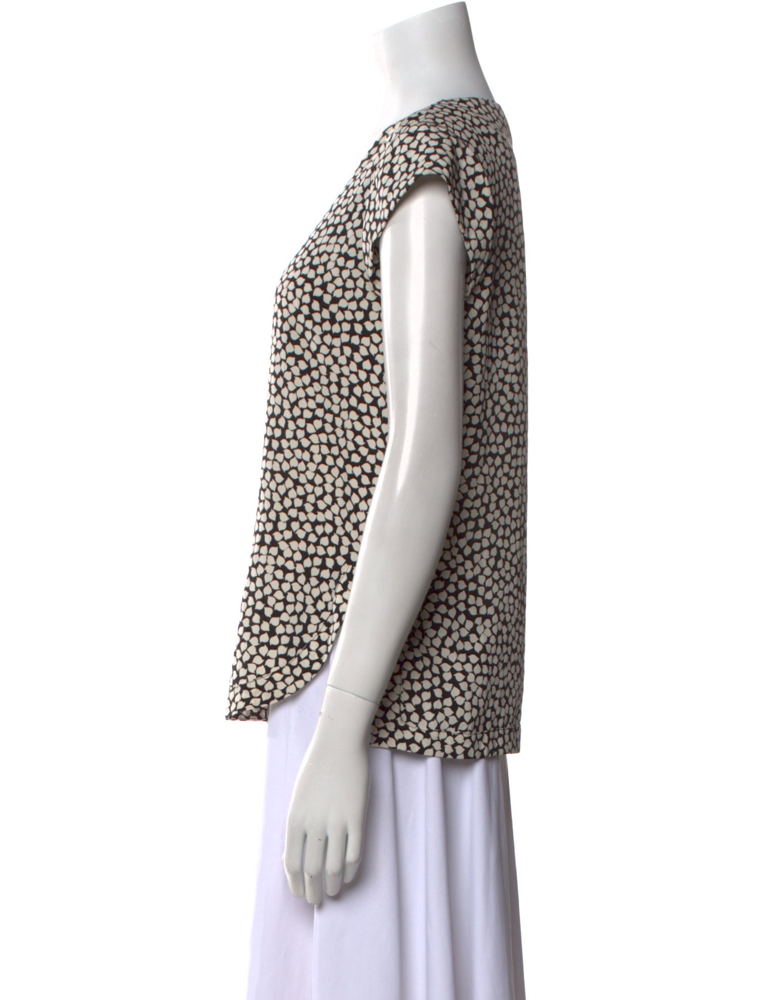 Diane von Furstenberg Silk Animal Print Top