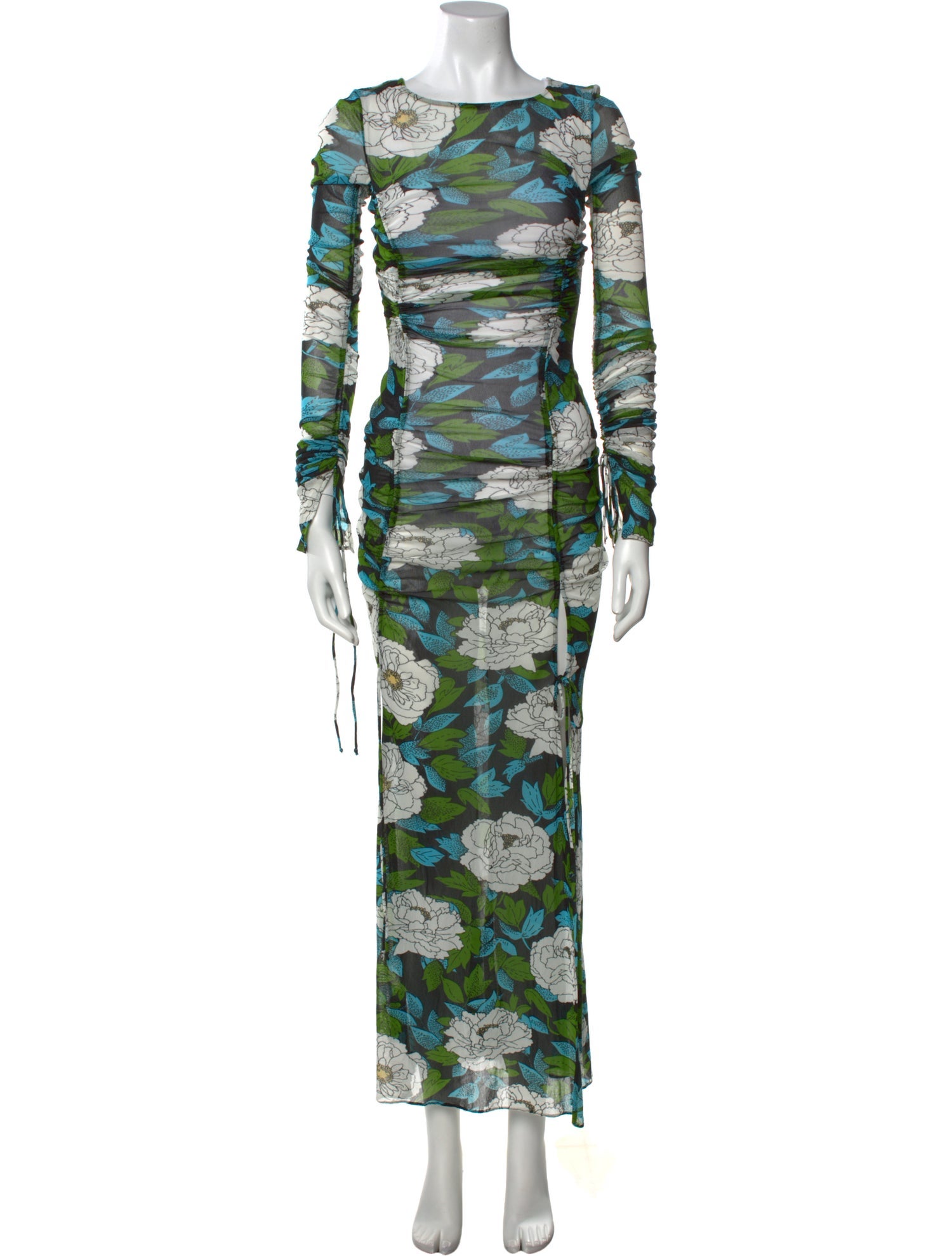 Diane von Furstenberg Floral Print Long Dress