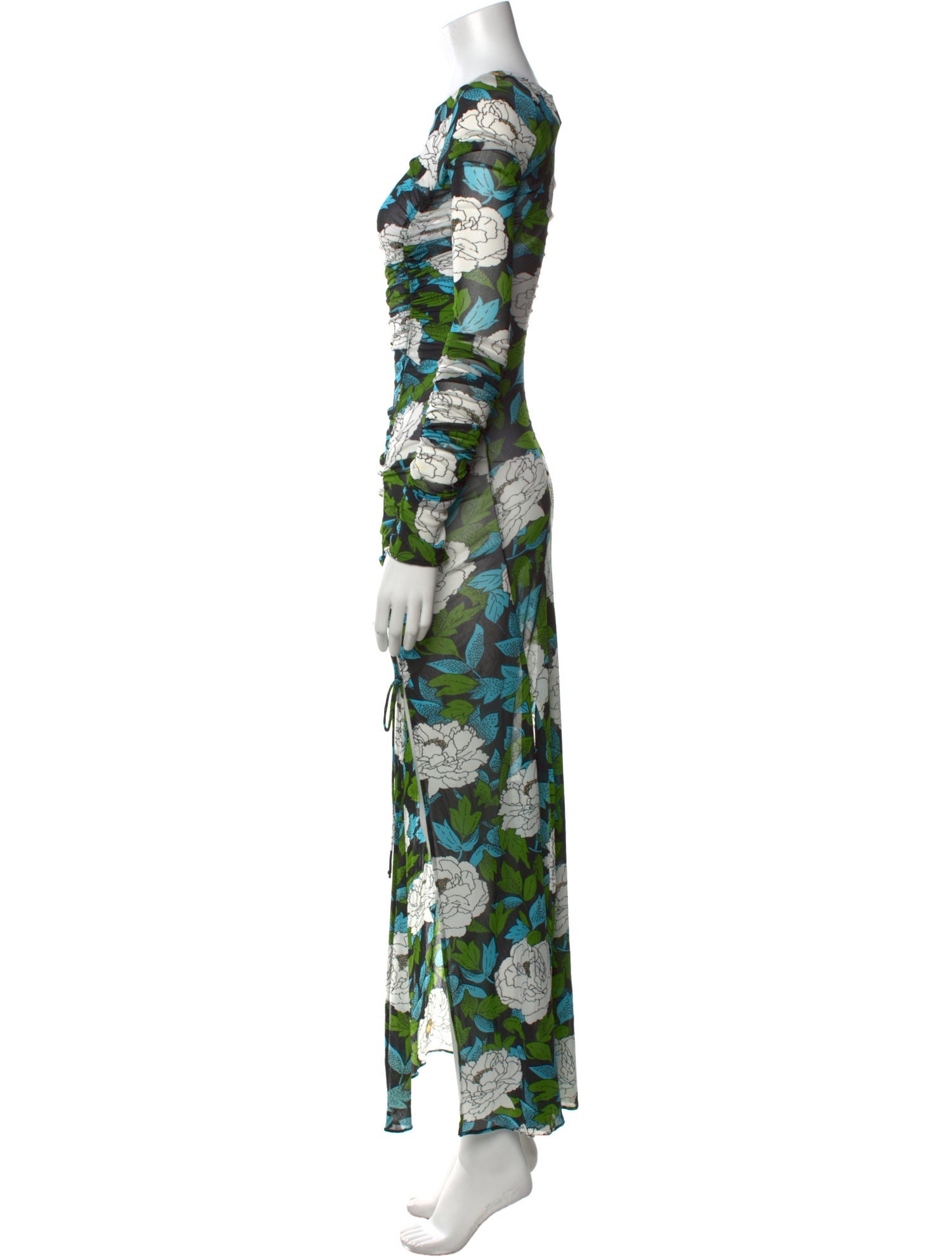 Diane von Furstenberg Floral Print Long Dress