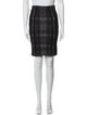 Diane von Furstenberg Plaid Print Knee-Length Skirt