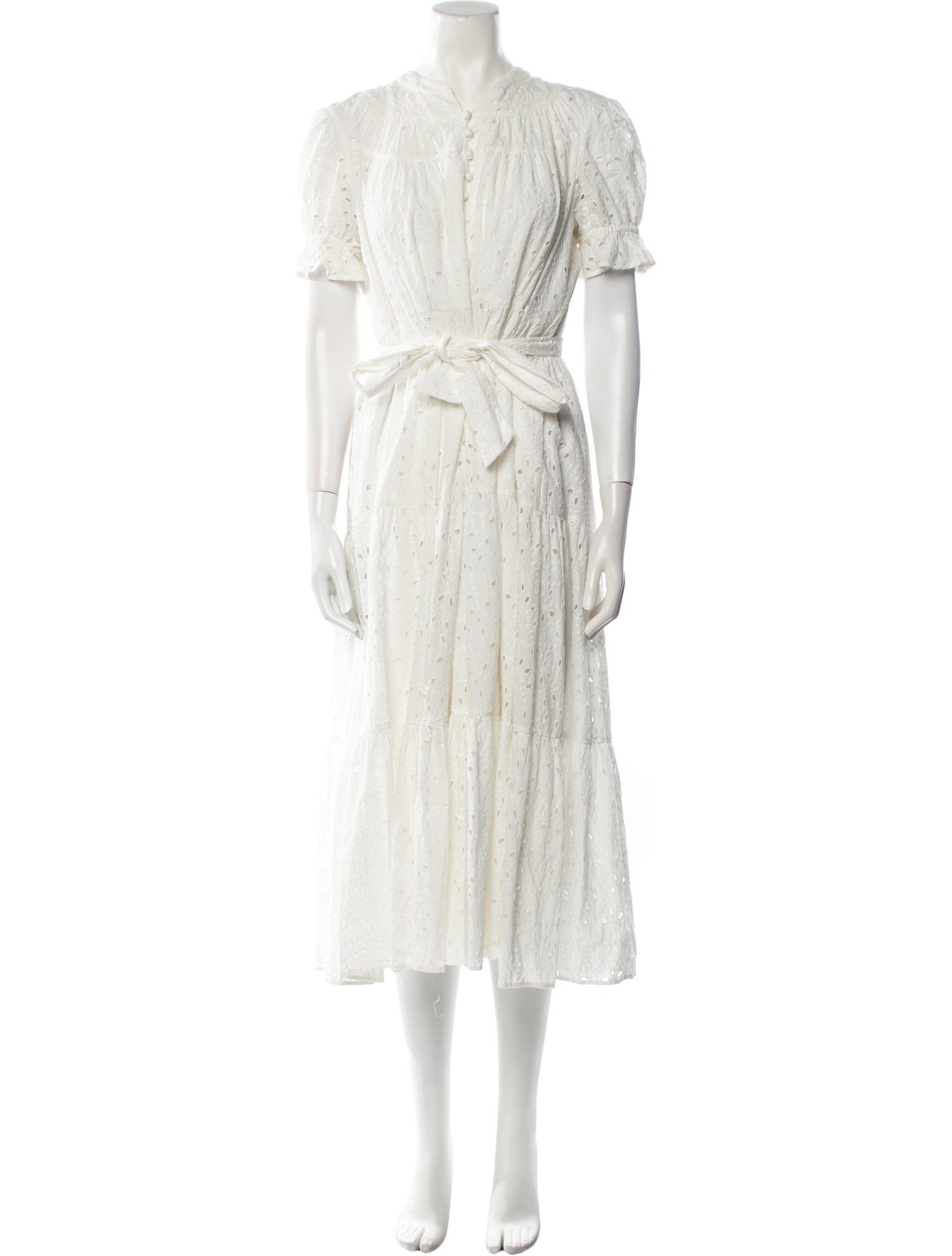 Diane von Furstenberg V-Neck Midi Length Dress