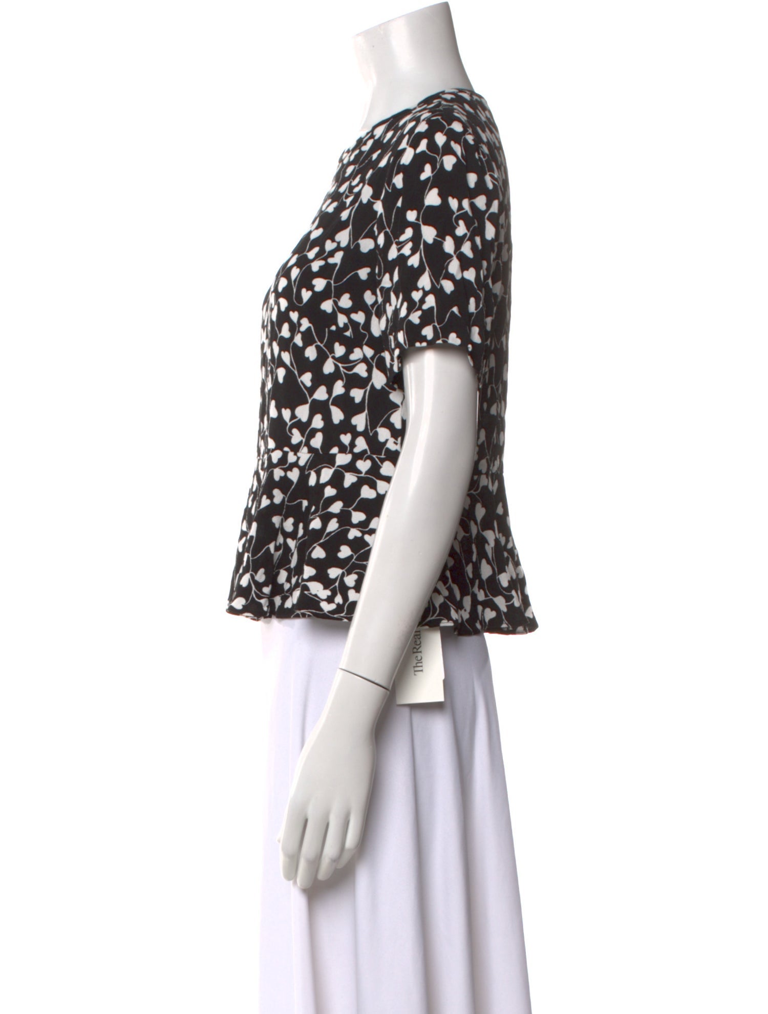 Diane von Furstenberg Lace Pattern Crew Neck Top