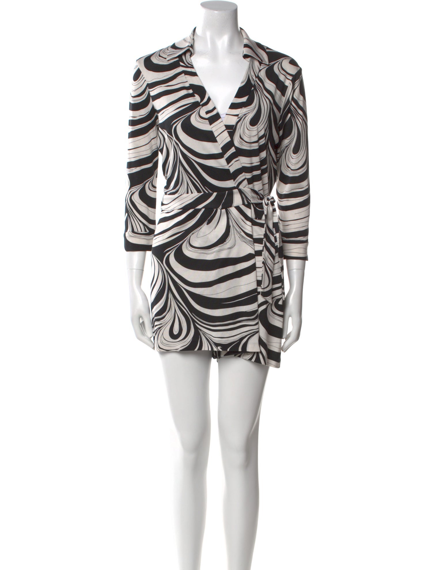 Diane von Furstenberg Silk Printed Romper