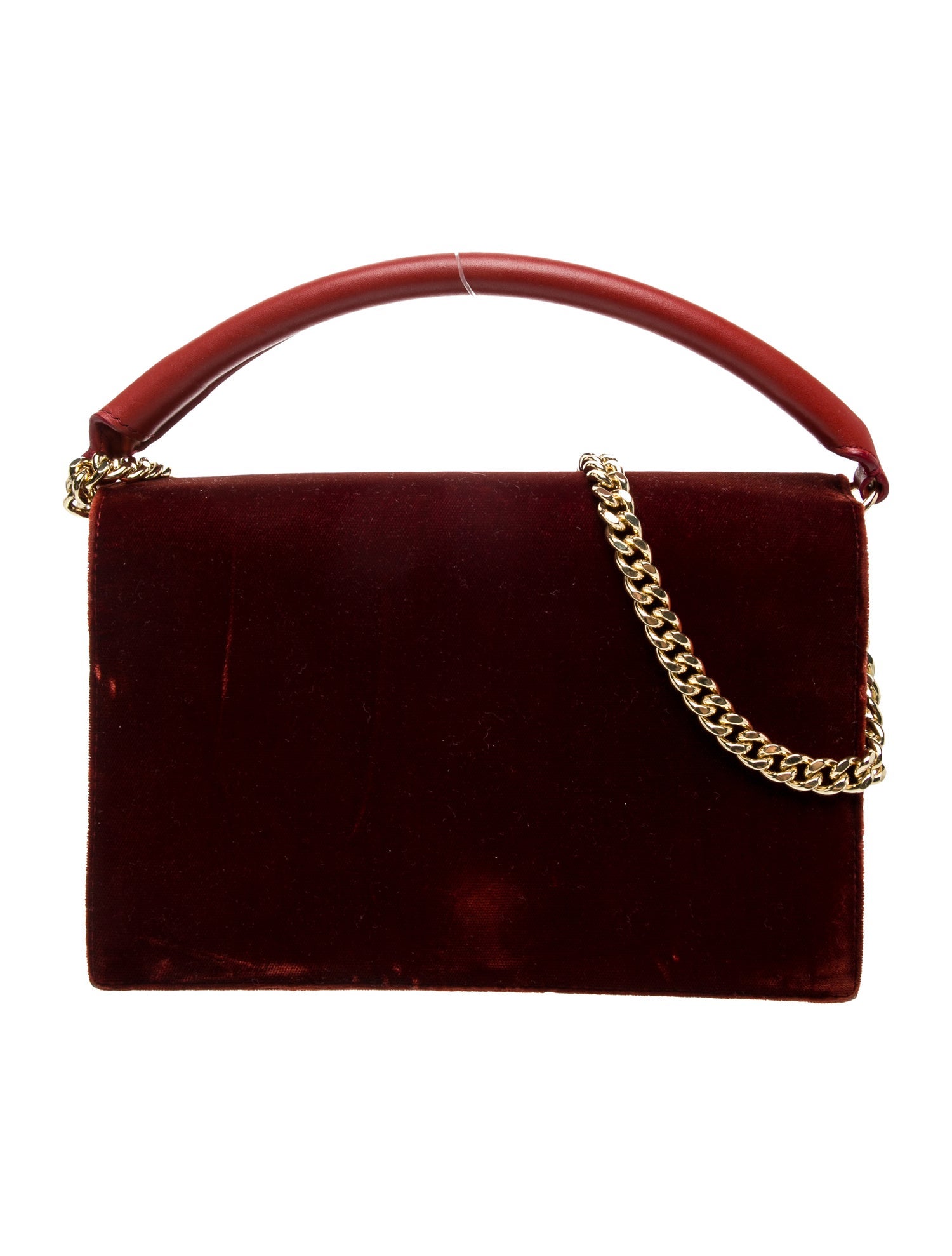 Diane von Furstenberg Velvet Top Handle Bag