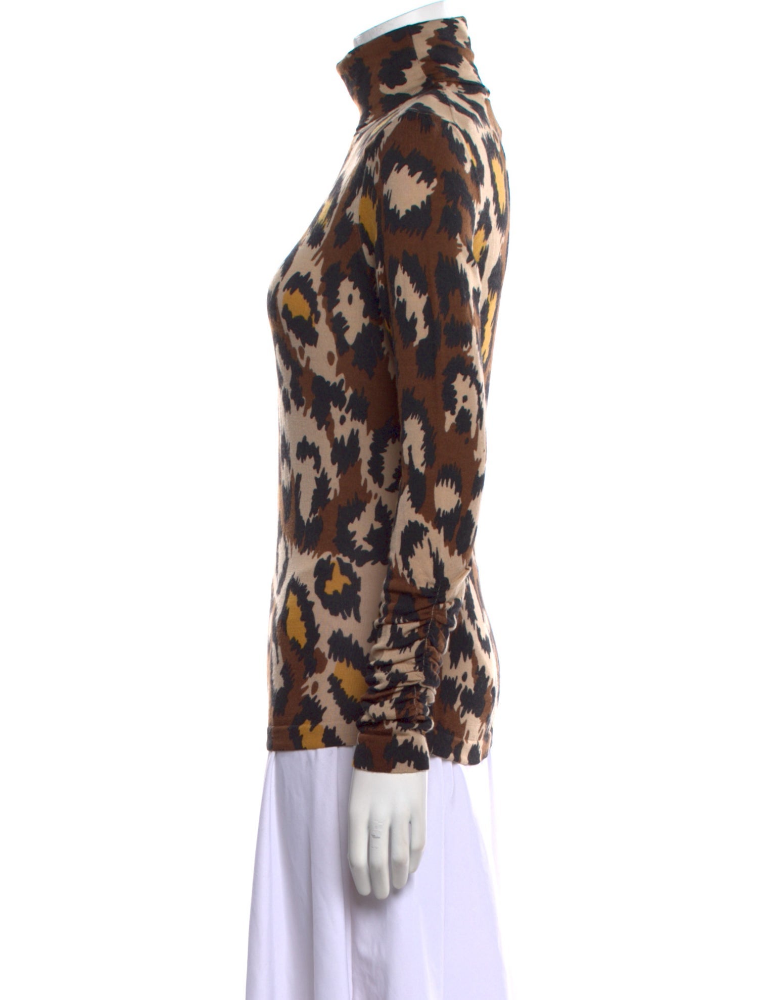 Diane von Furstenberg Wool Animal Print Sweater