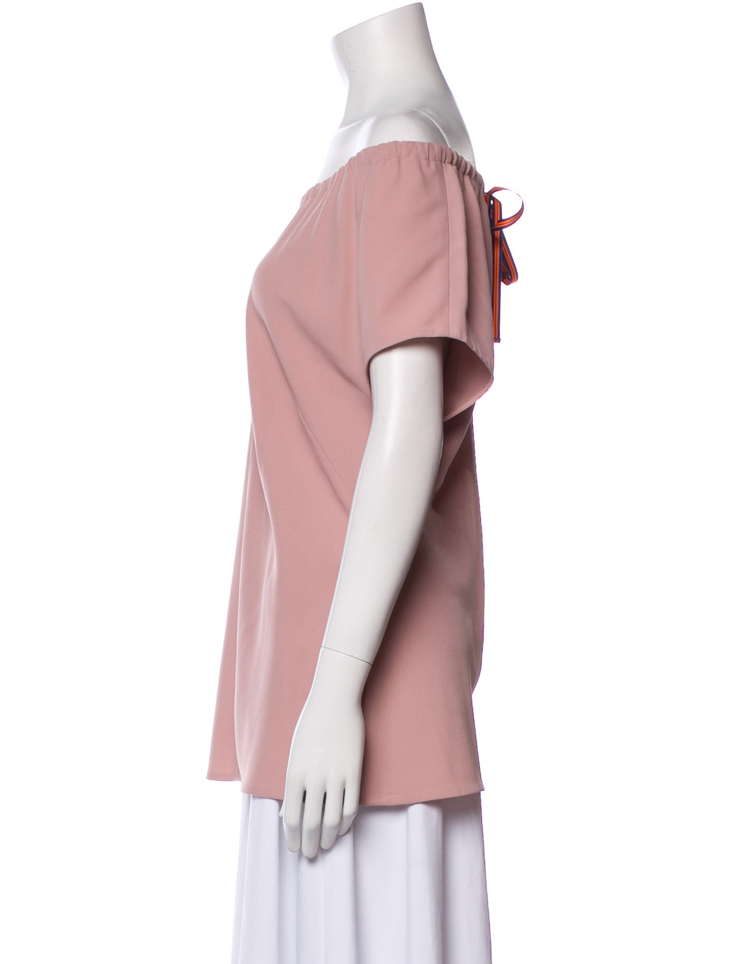 Diane von Furstenberg Off-The-Shoulder Short Sleeve T-Shirt