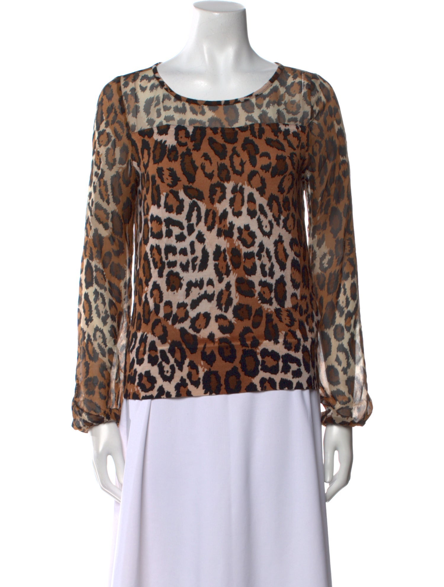 Diane von Furstenberg Wool Animal Print Sweater