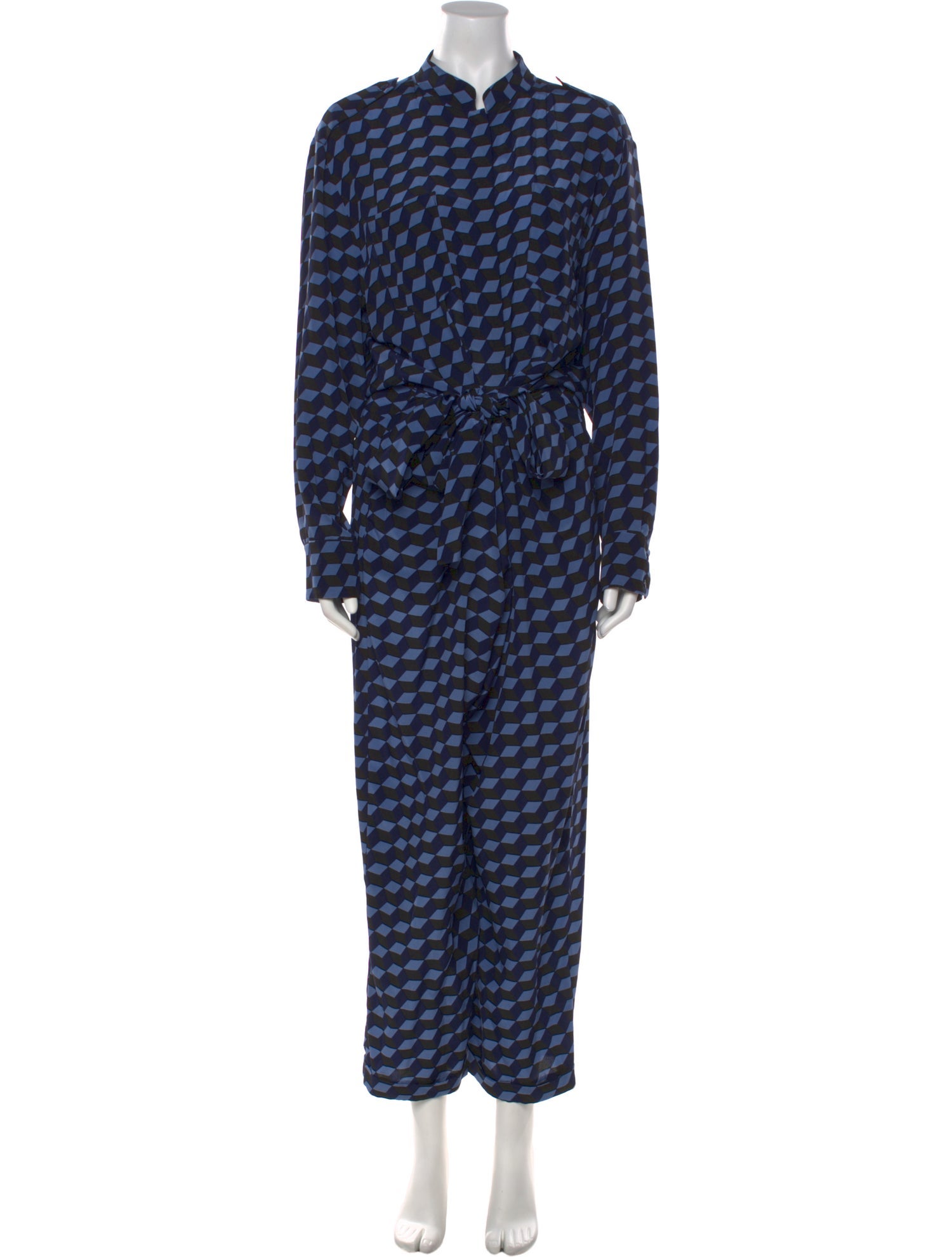 Diane von Furstenberg Silk Printed Jumpsuit