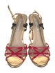 Diane von Furstenberg Leather Slingback Sandals