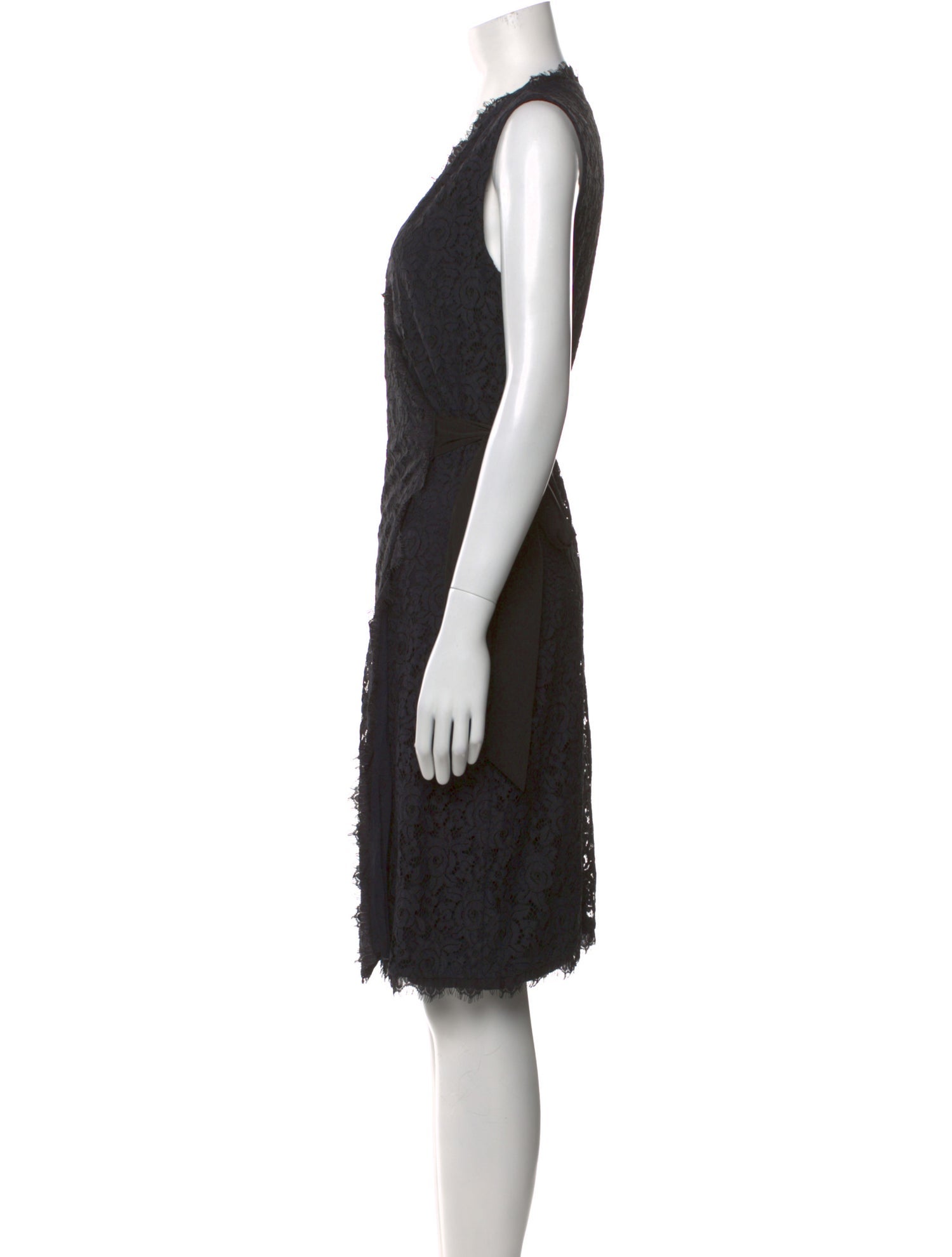 Diane von Furstenberg Lace Pattern Knee-Length Dress